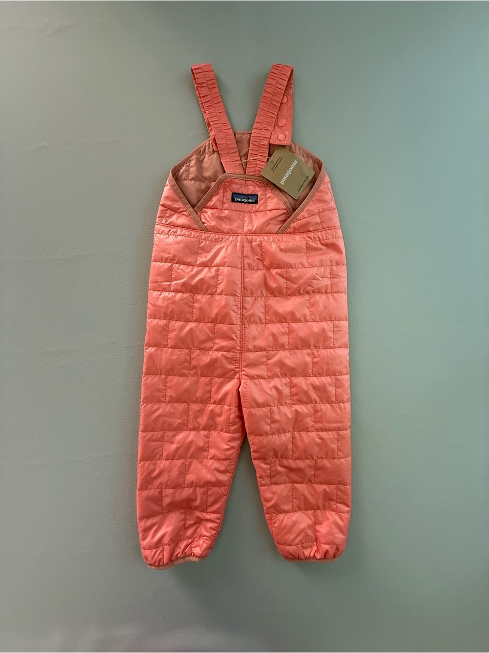 Patagonia Baby Nano Overalls Puffer-Alls Sparkle Terra Pink 5T Kids - New